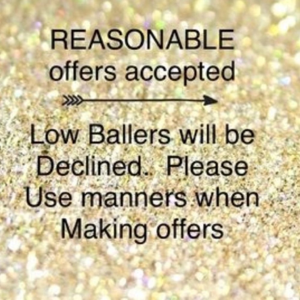 Reasonable offers welcomed